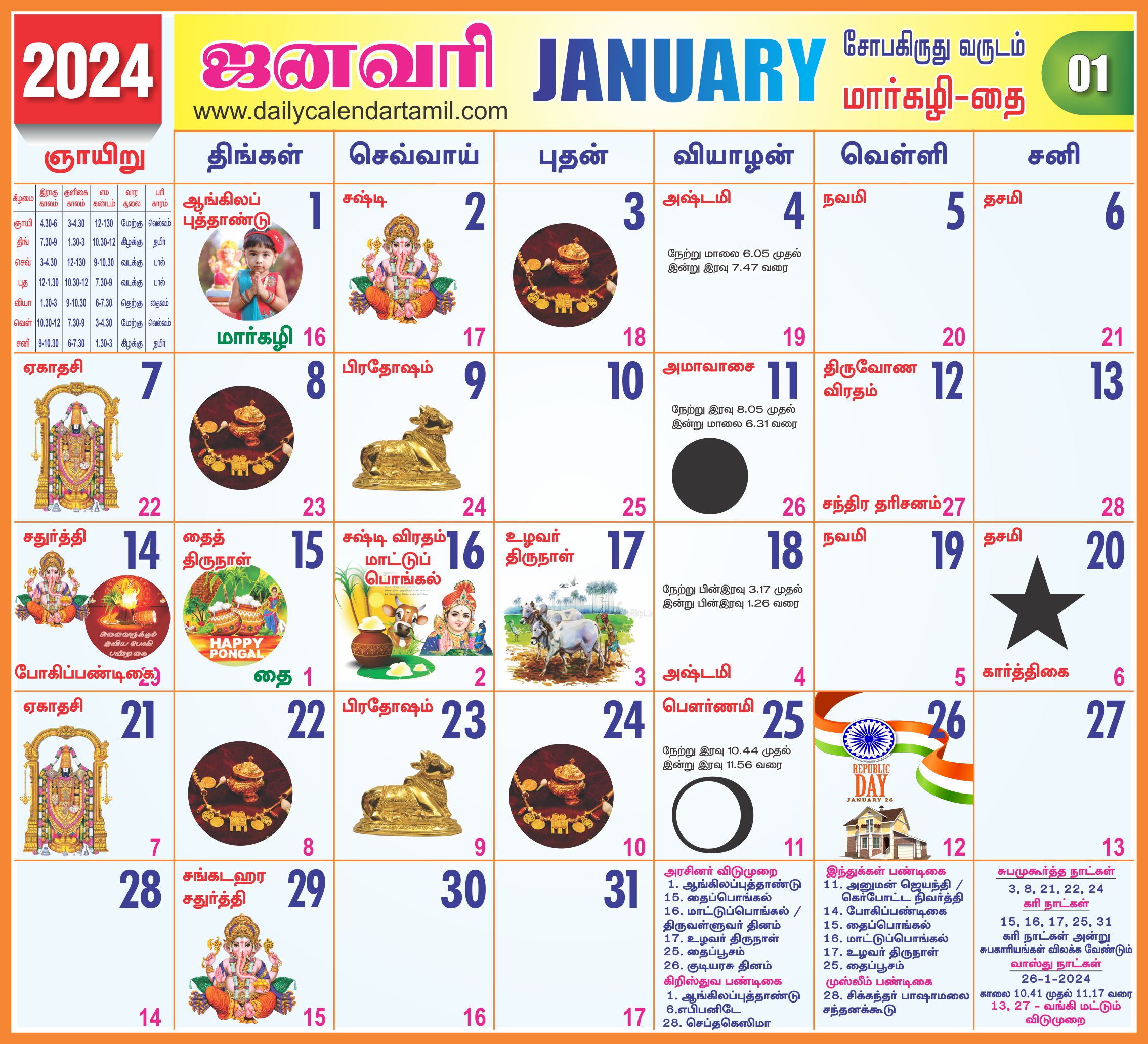 Thai pongal 2022 tamil calendar